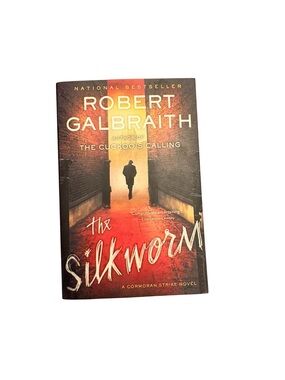 3/$20 The Silkworm by Robert Galbraith - Paperback Book, Red/Black Cover